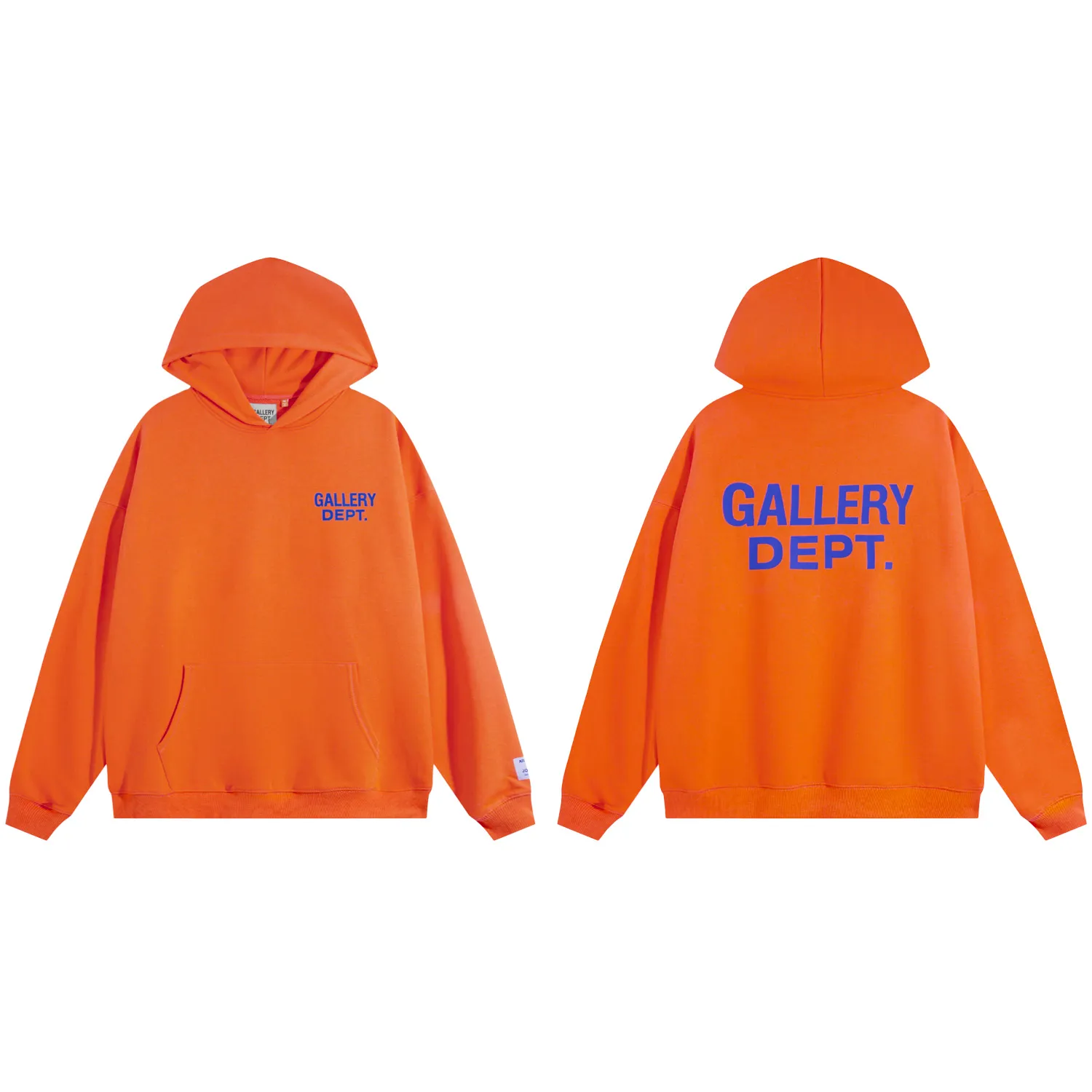 801#Gallery Dept new color matching classic letter slogan logo printed casual all-match hoodie hooded sweatshirt black printed khaki orange royal blue light blue yellow black printed black S~XL p180